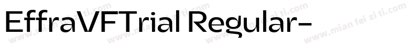 EffraVFTrial Regular字体转换